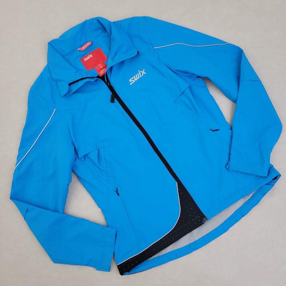 WOMENS SWIX NORWAY FULL ZIP CROSS COUNTRY SKIING JACKET SIZE M